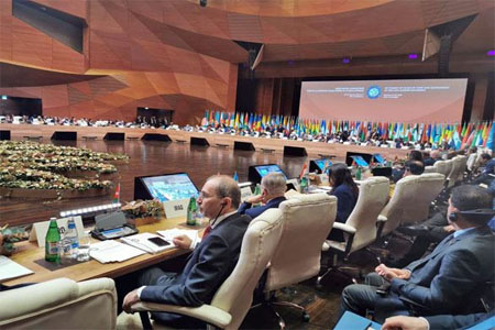 وزير الخارجية أيمن الصفدي يحضر القمة الثامنة عشرة لرؤساء دول وحكومات حركة عدم الانحياز يوم السبت (صورة بترا)
