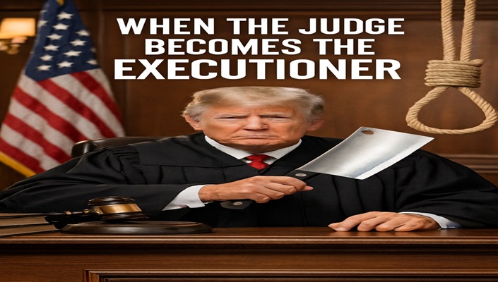 A sharp angle of the weekly article.. When the judge becomes the executioner.!