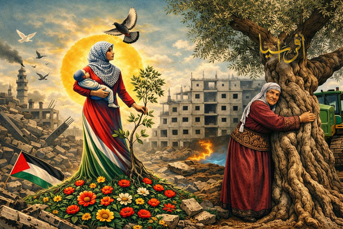 "زغرتولهم.. وما حدا يصرخ".. أم فلسطينية في غزة تذهل العالم بصبرها.. للذين لم ينكسروا ولم يرفعو راية الاستسلام! 