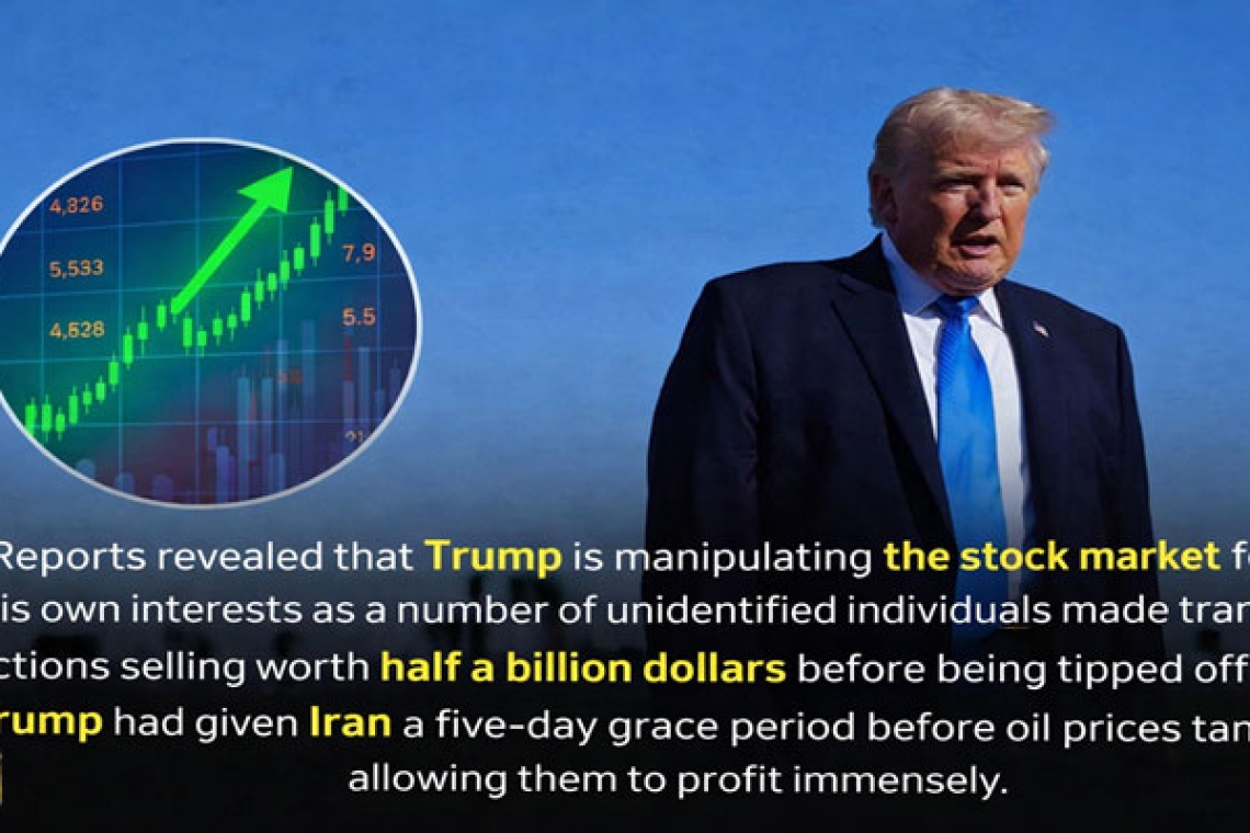 The Biggest Corruption Operation in History: How Do Trump and His Family Benefit from the War?