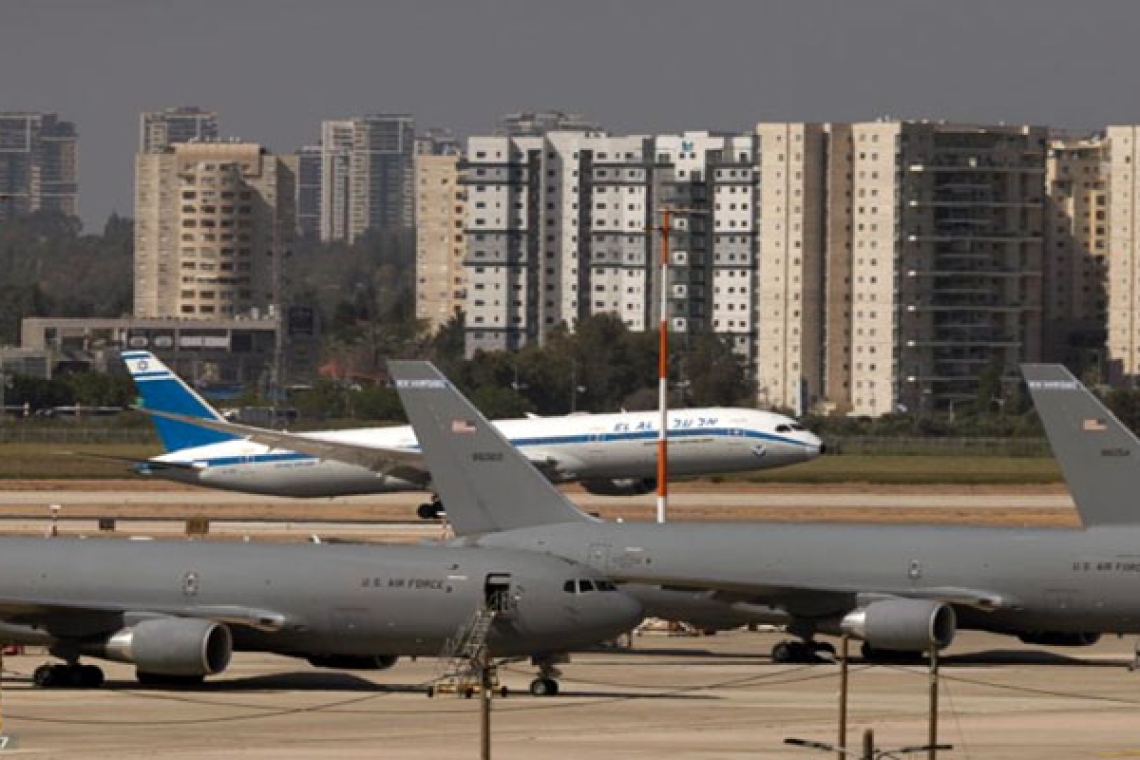 Why is Washington massing its planes at Israel's civilian airports?