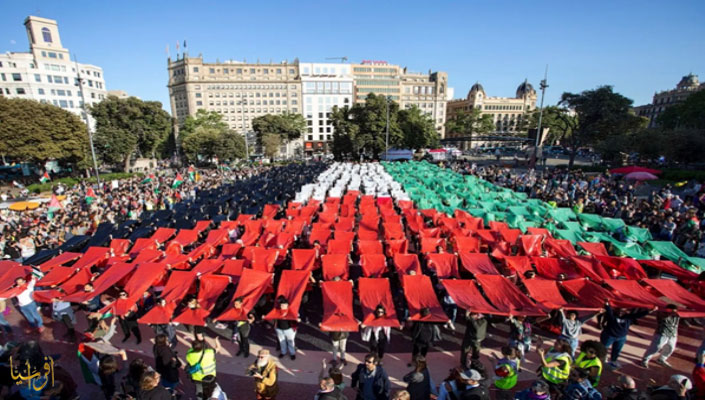 Streets of Spain rise up on the anniversary of the Nakba