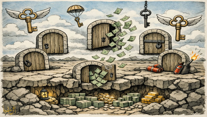 "Open Sesame".. And billions underground!