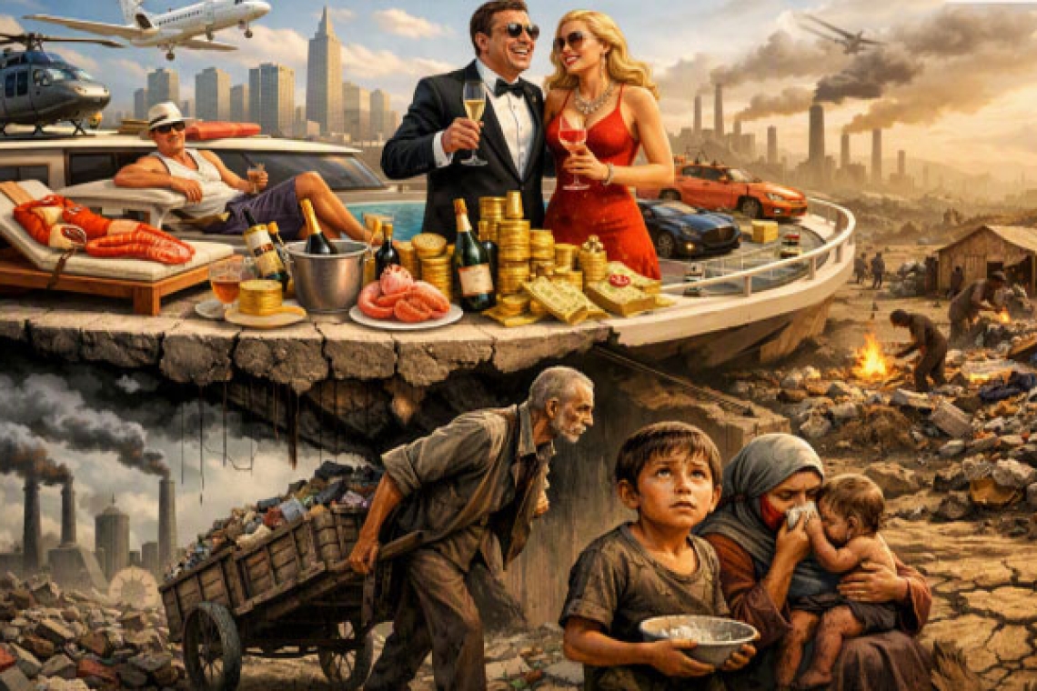 The world's rich are consuming.. And the poor are paying the price 