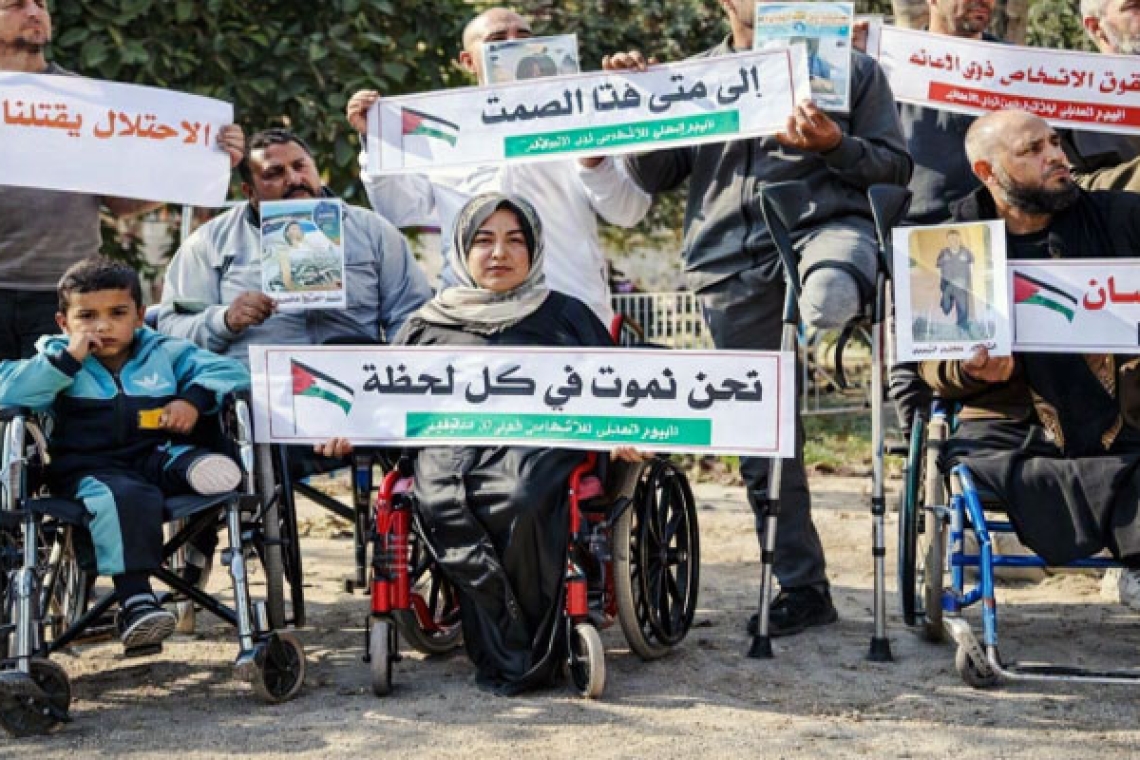 Why is the occupation fighting children's wheelchairs? 